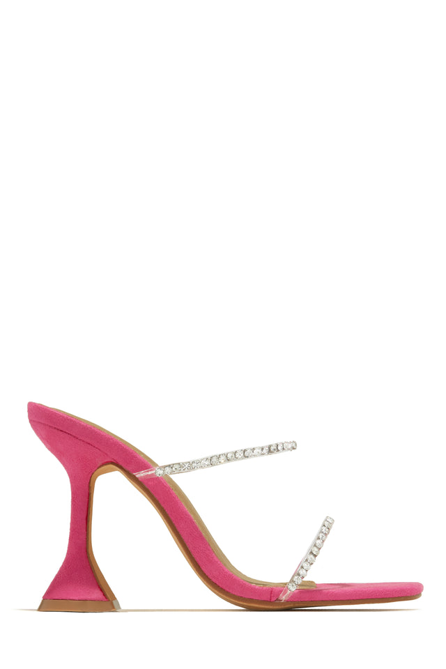 Load image into Gallery viewer, Pink Rhinestone Heels