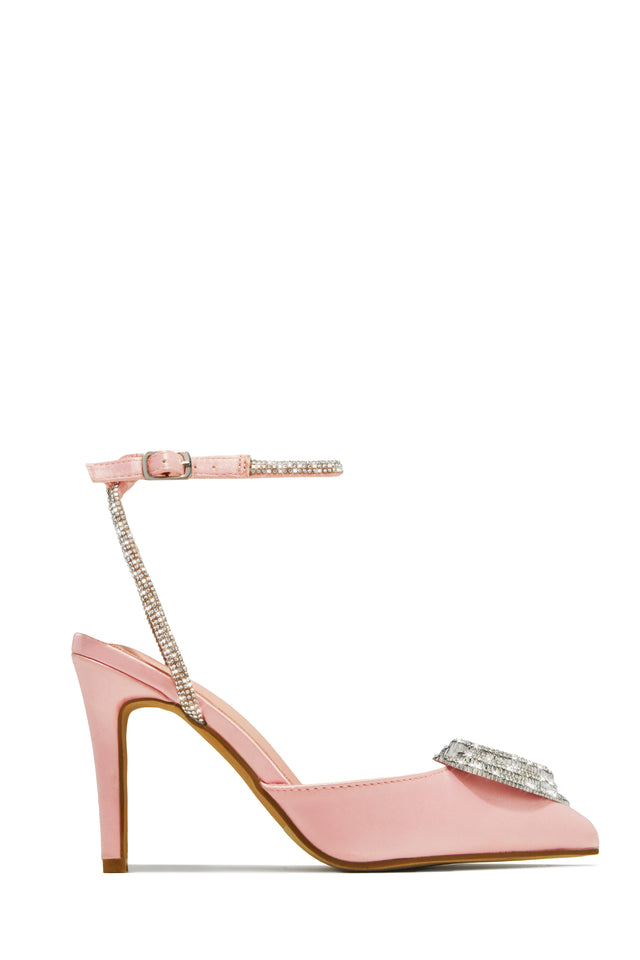 Load image into Gallery viewer, Sweet Love Embellished Pump Heels - Pink