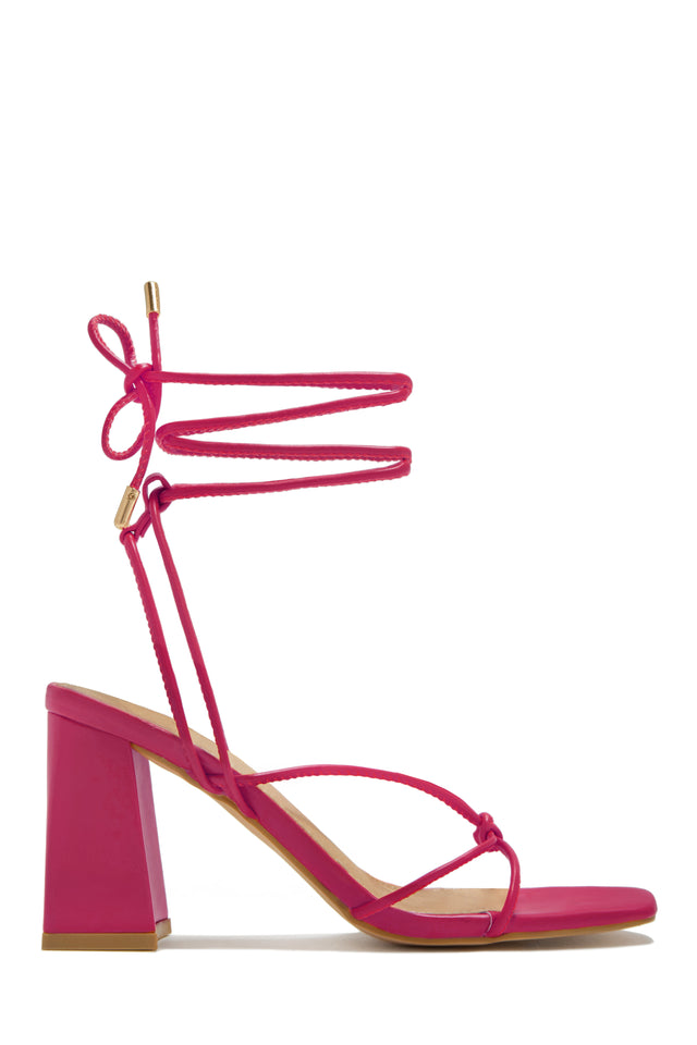 Load image into Gallery viewer, Briella Lace Up Block Heels - Tan