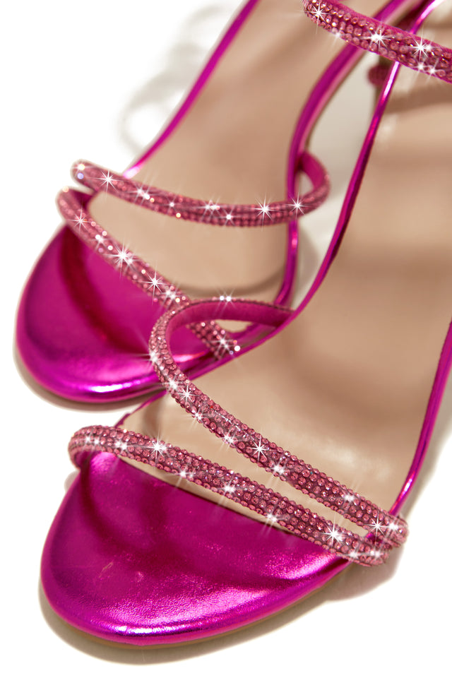Load image into Gallery viewer, Fantasies Embellished Around The Ankle Coil Heels - Pink