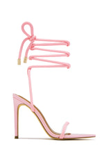 Load image into Gallery viewer, Valeria Lace Up High Heels - Pink