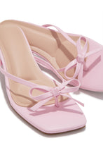 Load image into Gallery viewer, Amor Kitten Heel Mules - Pink