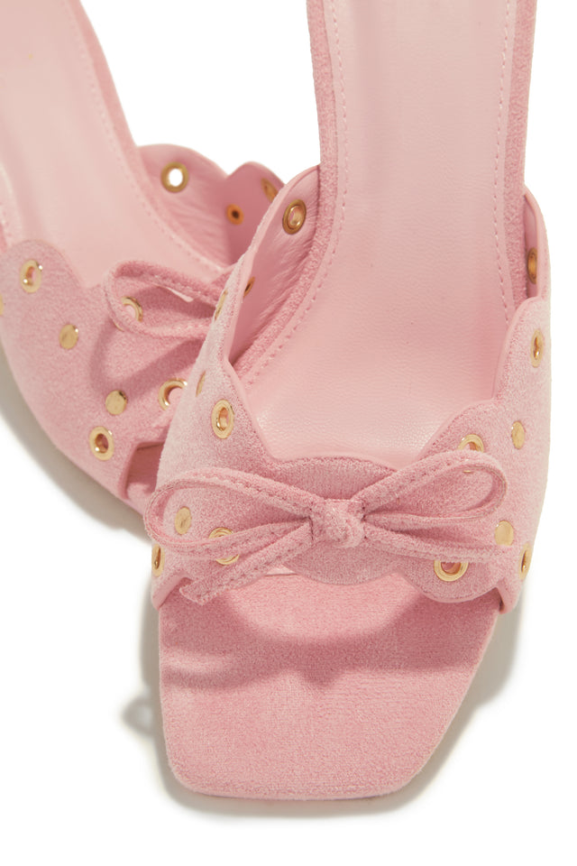 Load image into Gallery viewer, Lani Mid Heel Mules - Pink