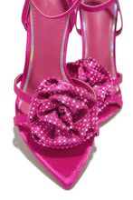 Load image into Gallery viewer, Rose Embellished Rose High Heels - Pink