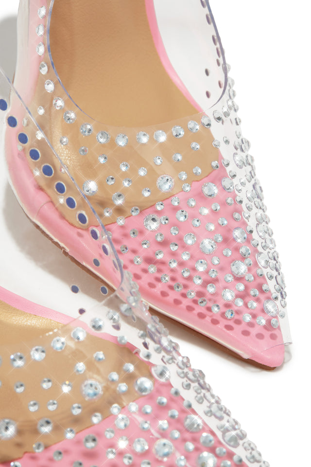Load image into Gallery viewer, Gianella Embellished Slingback Pump Heels - Pink