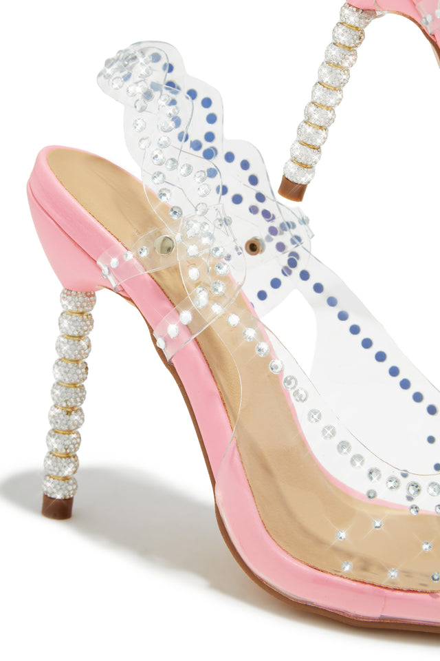 Load image into Gallery viewer, Gianella Embellished Slingback Pump Heels - Pink