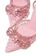 Load image into Gallery viewer, Elina Embellished Ankle Strap Pumps - Pink