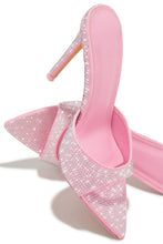 Load image into Gallery viewer, Amiah Embellished High Heel Mules - Pink