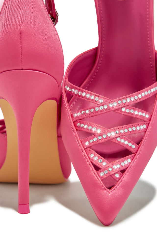Load image into Gallery viewer, Tanalee Embellished High Heel Pumps - Pink