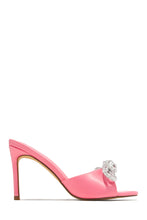 Load image into Gallery viewer, Embellished bow pink Heel