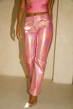 Load image into Gallery viewer, Mid Rise Pink Straight Leg Pant