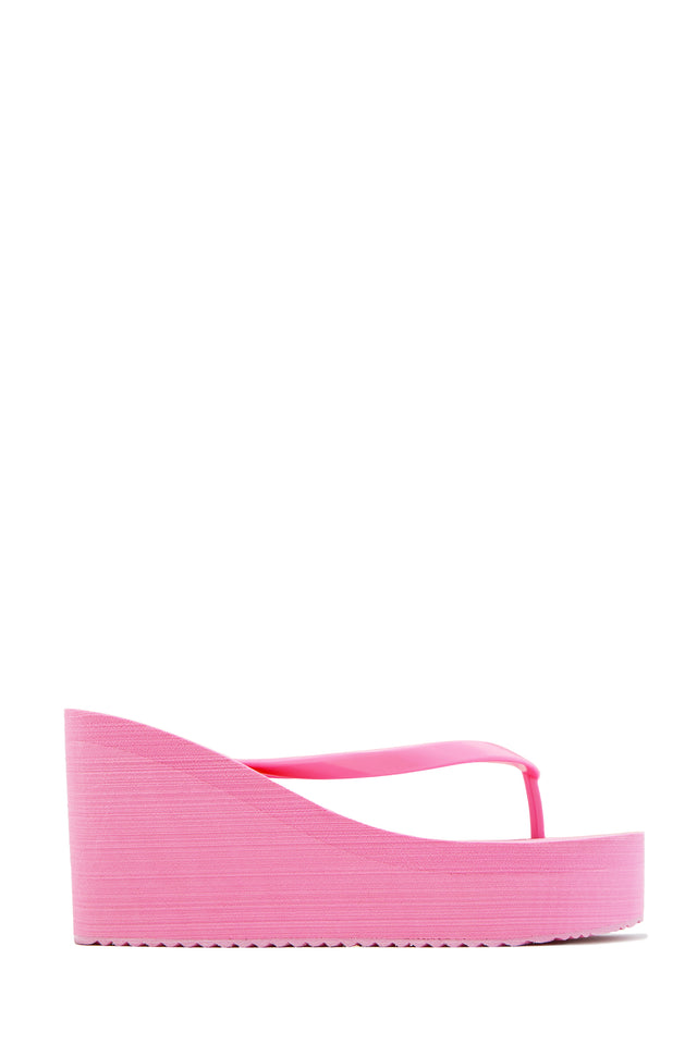 Load image into Gallery viewer, Lizzie Platform Thong Sandals - Pink