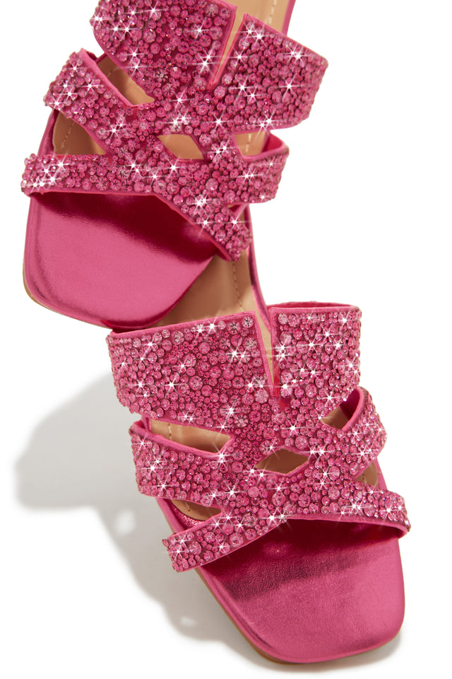 Load image into Gallery viewer, Pink Slide On Sandals