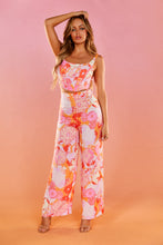 Load image into Gallery viewer, Pink and Orange Multi Floral Print Set