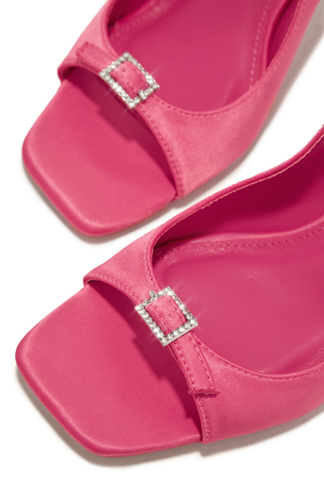 Load image into Gallery viewer, Ella Peep Toe Single Sole Heels - Pink