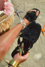 Load image into Gallery viewer, Ray Of Sunshine Slip On Jelly Sandals - Black