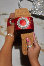 Load image into Gallery viewer, Women Holding Red Color Embellished Sandals