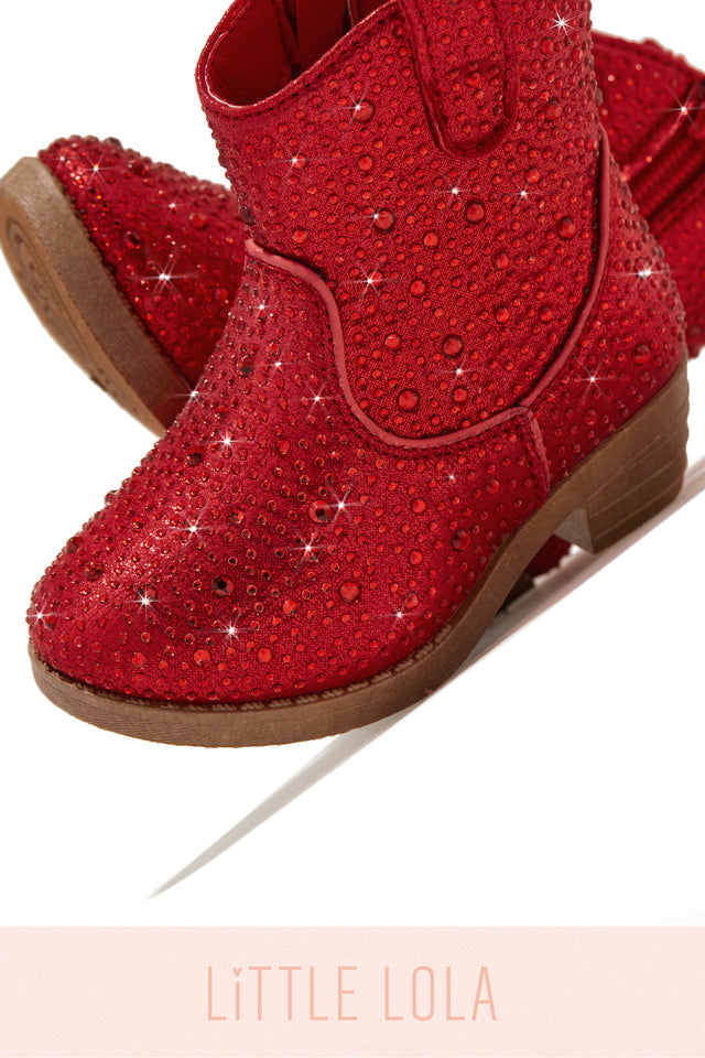 Load image into Gallery viewer, Kaleen Kids Embellished Cowgirl Boots - Red