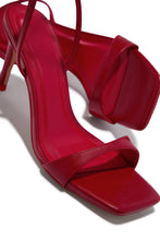 Load image into Gallery viewer, Viana Ankle Strap Mid Heels - Red
