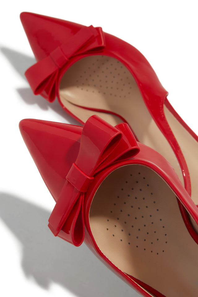 Load image into Gallery viewer, Alayna Mid Heel Slingback Pumps - Red