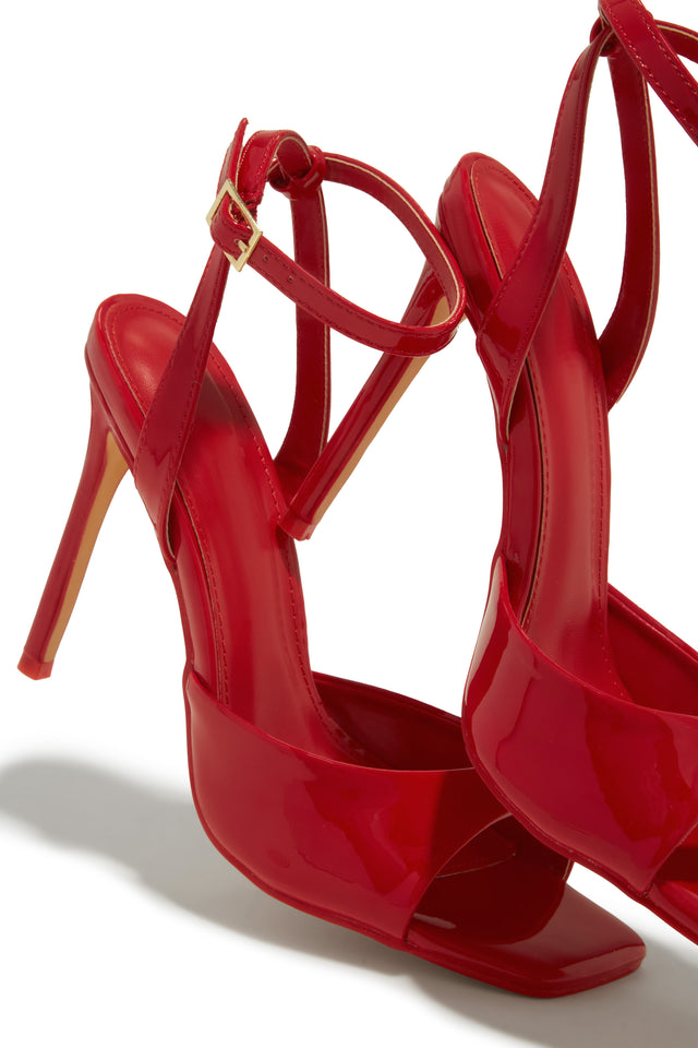 Load image into Gallery viewer, Rubi Mary Jane Strap Heels - Red