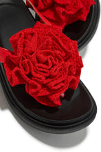 Load image into Gallery viewer, Red and Black Sandals