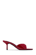 Load image into Gallery viewer, Myra Mid Heel Mules - Red