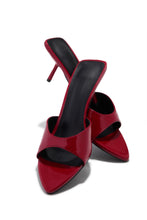 Load image into Gallery viewer, Myra Mid Heel Mules - Red