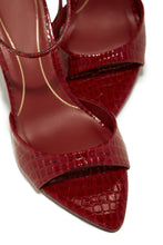 Load image into Gallery viewer, Azani Mary Jane Strap Heels - Cherry Croc