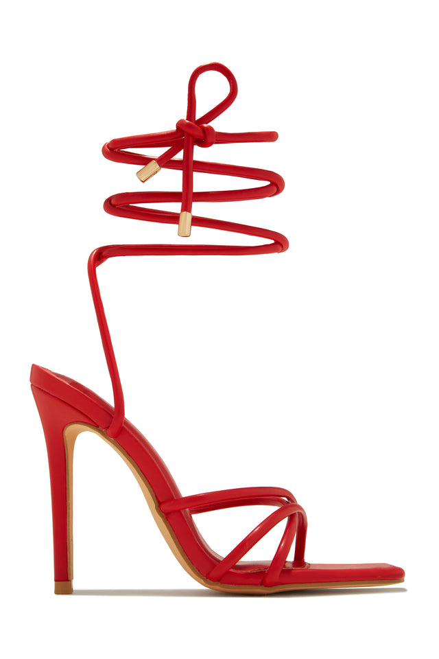 Load image into Gallery viewer, Holly Lace Up Strappy Heels - Nude