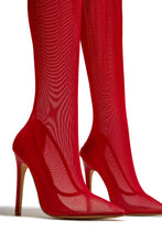 Load image into Gallery viewer, Timeless Allure Over The Knee High Heel Boots - Red