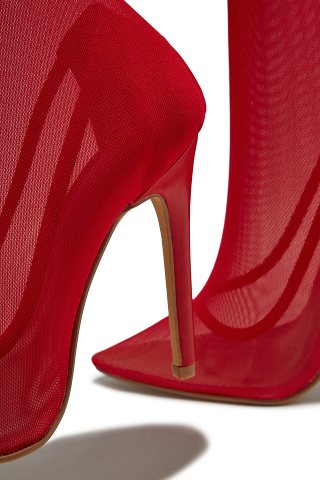 Load image into Gallery viewer, Timeless Allure Over The Knee High Heel Boots - Red