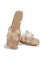Load image into Gallery viewer, Clear Strap Slip On Sandals