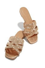 Load image into Gallery viewer, Rose Gold Slip On Sandals