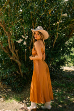 Load image into Gallery viewer, Rust Satin Dress