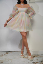 Load image into Gallery viewer, Sadie Babydoll Mini Dress - Pastel Print