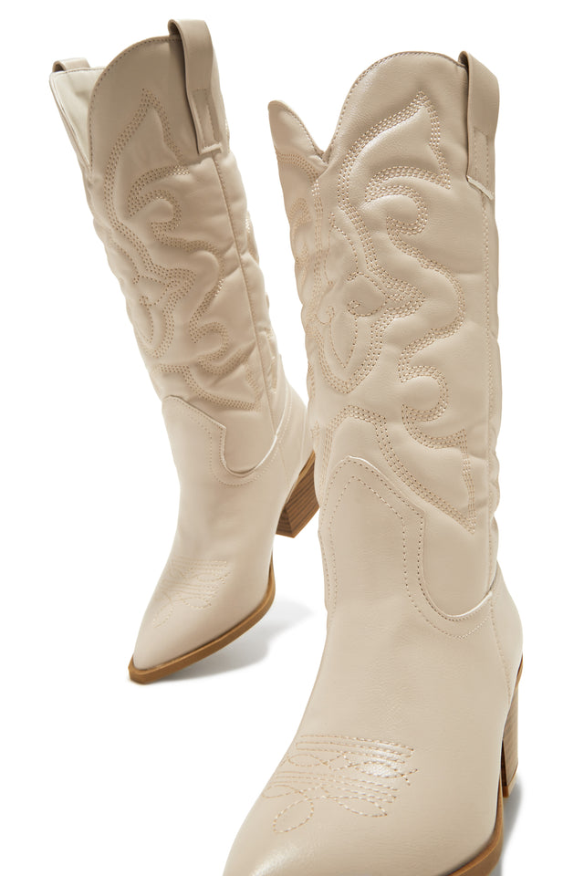 Load image into Gallery viewer, Dylan Western Cowgirl Boots - Sand
