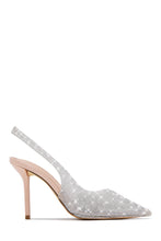 Load image into Gallery viewer, Scarlett Embellished Slingback Pumps - Nude