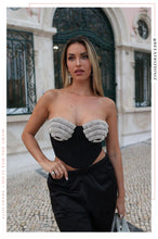 Load image into Gallery viewer, Showstopper Strapless Top - Black