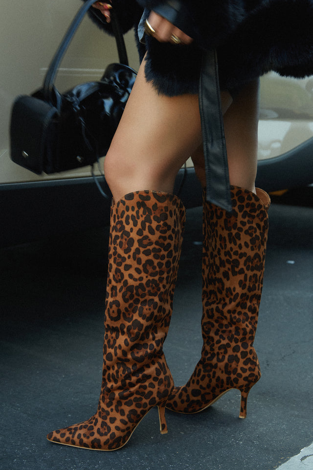 Load image into Gallery viewer, Shyla Knee High Boots - Leopard