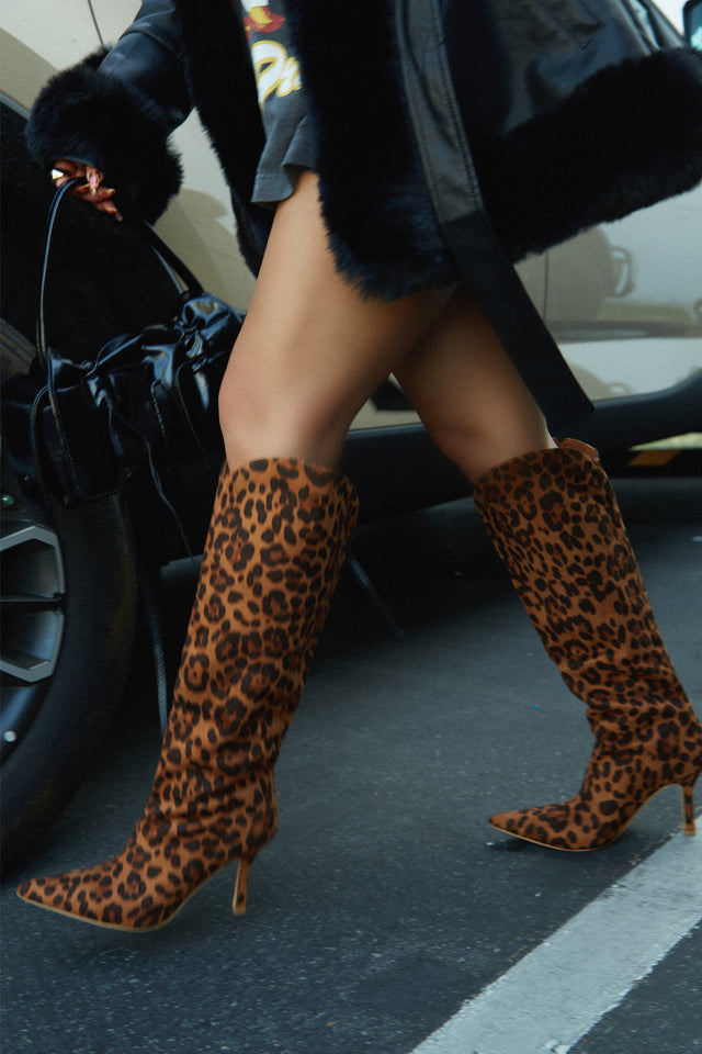 Load image into Gallery viewer, Shyla Knee High Boots - Leopard