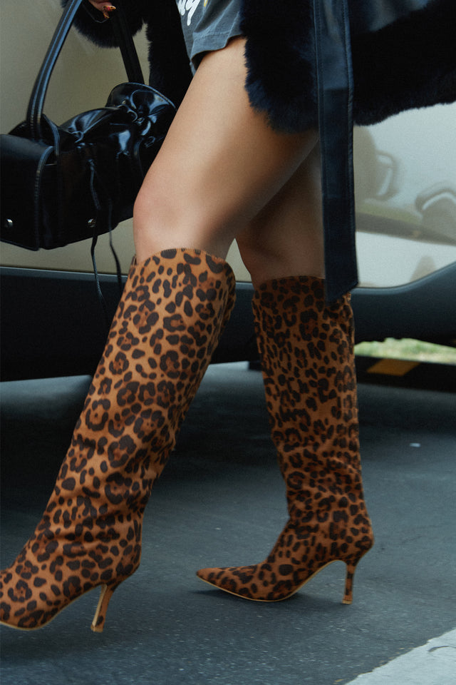 Load image into Gallery viewer, Shyla Knee High Boots - Leopard