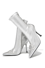 Load image into Gallery viewer, Silver-Tone Booties