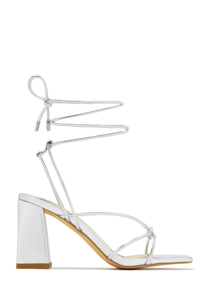 Load image into Gallery viewer, Briella Lace Up Block Heels - Tan