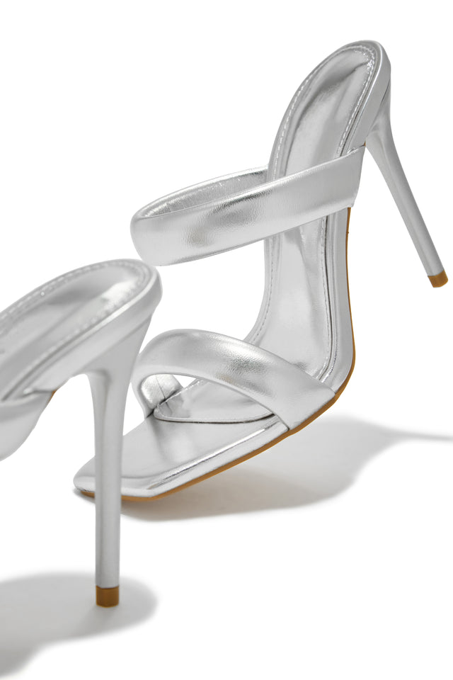 Load image into Gallery viewer, Stassie Single Sole High Heel Mules - Silver
