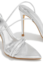 Load image into Gallery viewer, Silver-Tone Single Sole High Heels