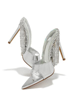 Load image into Gallery viewer, Silver-Tone Mules