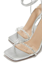 Load image into Gallery viewer, Glam Silver and Clear Heels