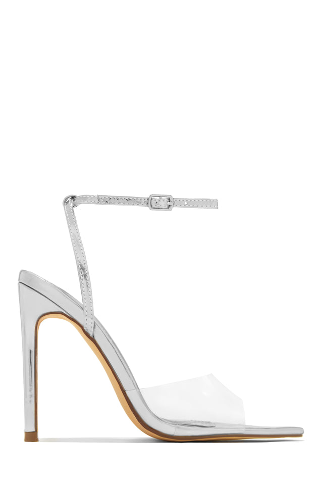 Load image into Gallery viewer, Dinner Date Clear Strap High Heels - White