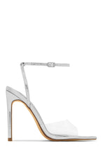 Load image into Gallery viewer, Dinner Date Clear Strap High Heels - Red